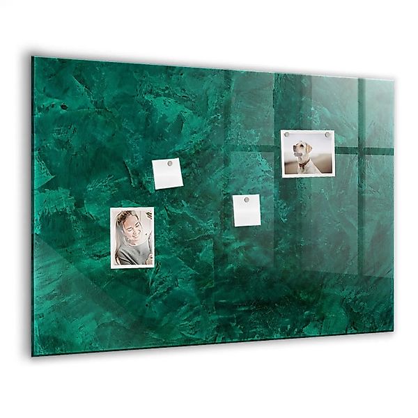 Tulup Magnetische Glastafel Smaragdgrüne Wand 100x70 cm Magnettafel Mit Mar günstig online kaufen