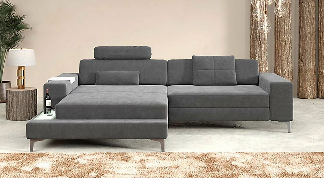 BULLHOFF Ecksofa Designsofa Ecksofa »MÜNCHEN IV« Eckcouch Wohnlandschaft XX günstig online kaufen