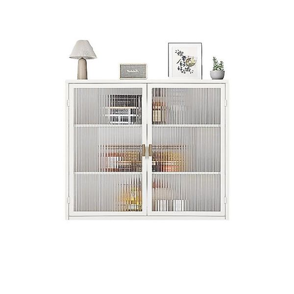 OKWISH Hängeschrank mit Glastüren, dreistufiger Stauraum 70 cm Wandschrank, günstig online kaufen