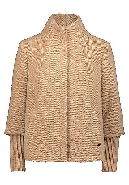 Betty&Co Fellimitatjacke Damen Kuscheljacke mit Rippbündchen günstig online kaufen