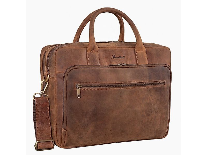Benthill Aktentasche Echt Leder Laptoptasche Notebooktasche Umhängetasche L günstig online kaufen