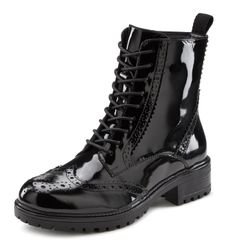 LASCANA Schnürboots Schnürstiefelette, Ankle Boots, Leder, günstig online kaufen