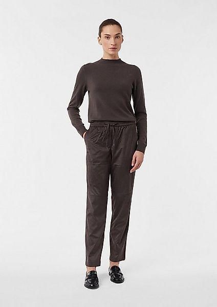comma Jogginghose Hose Jogpants in Veloursoptik günstig online kaufen