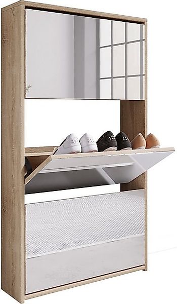 VCM Schuhschrank "Holz Schuhschrank Schuhkipper Spiegel Stido XL", (1 St., günstig online kaufen