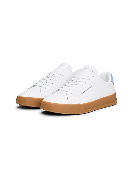 Tommy Hilfiger Sneaker "TH COURT LTH DETAIL ESS", Freizeitschuh, Halbschuh, günstig online kaufen
