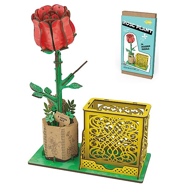 Esun 3D-Puzzle 3D Puzzle Holz, DIY-Blume günstig online kaufen