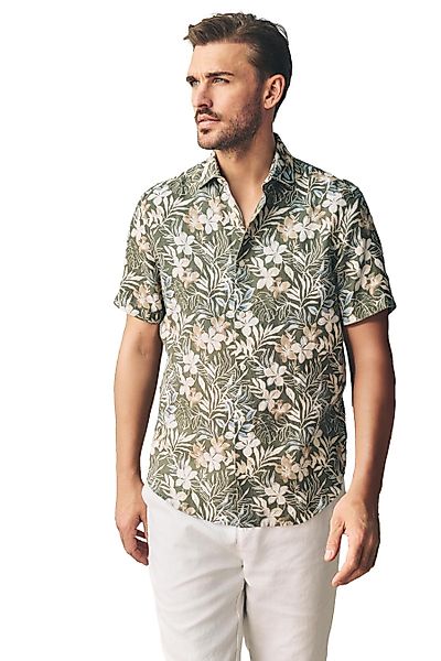 Next Kurzarmhemd Gemusteres Kurzarm-Hemd aus 100 % günstig online kaufen