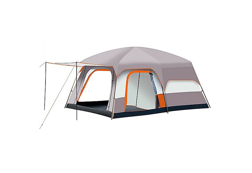 GARRYFIZH Tunnelzelt Familienzelt 2 Schlafkabinen Campingzelt 4-12 Personen günstig online kaufen