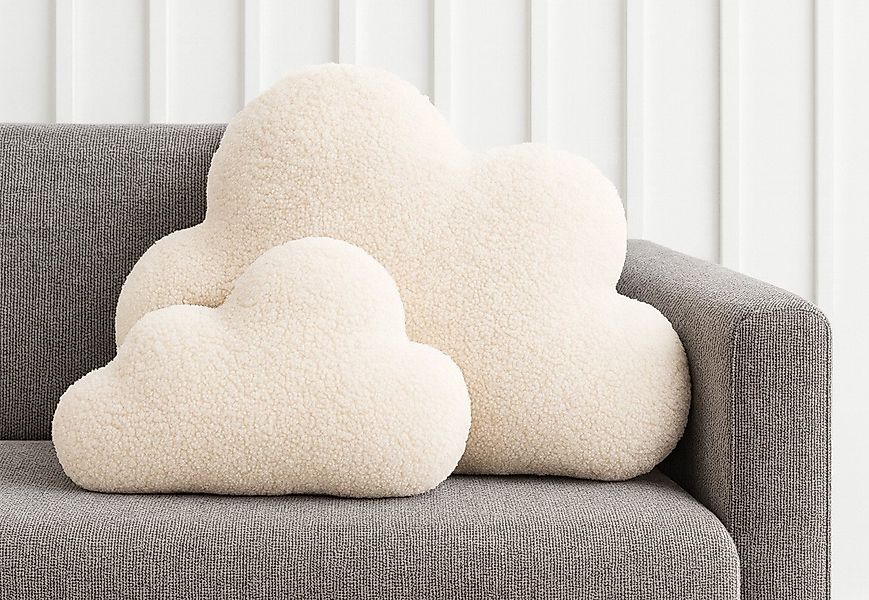 BABEES Dekokissen DEKOKISSEN Boucle Kuschelkissen Wolke GROß 40x25 cm, Deko günstig online kaufen
