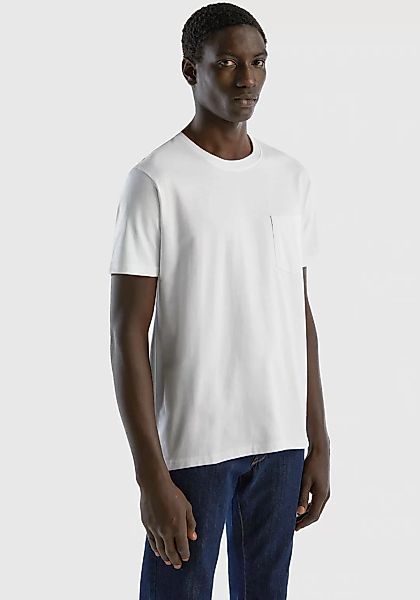 United Colors of Benetton T-Shirt mit aufgesetzter Brusttasche günstig online kaufen