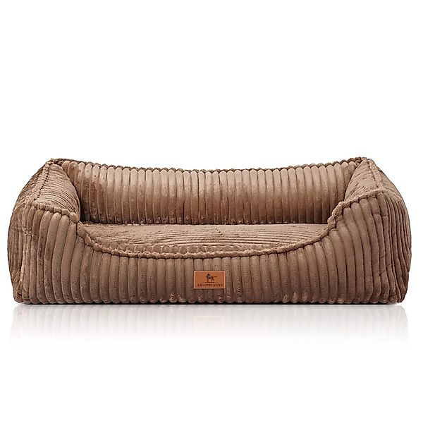 Knuffelwuff Hundebett Sedona Orthopädisch Breitcord XXL Braun günstig online kaufen