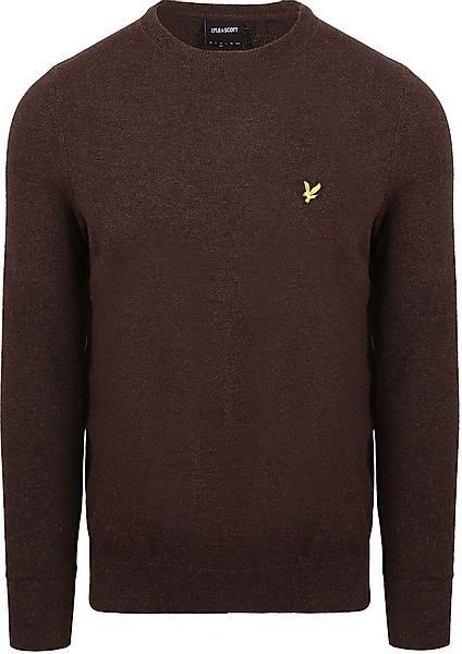 Lyle & Scott Pull Lammwolle Braun - Größe L günstig online kaufen