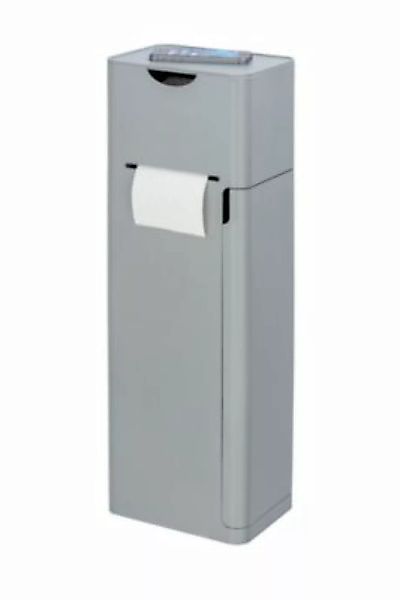 WENKO 6 in 1 Stand WC-Garnitur Imon Grau matt, integrierter Toilettenpapier günstig online kaufen