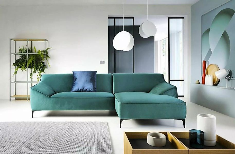 JVmoebel Ecksofa Türkis Ecksofa L-Form Wohnlandschaft Sofa Couch Polster Ec günstig online kaufen