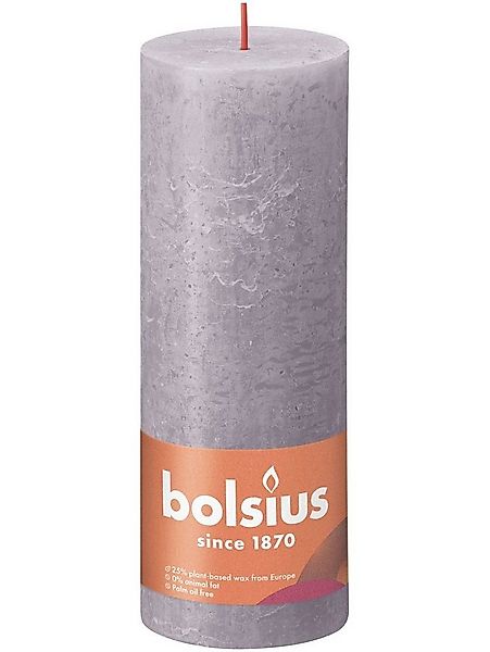 Bolsius Stumpenkerze Bolsius Rustik Stumpenkerze gefrorener lavendel günstig online kaufen