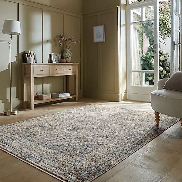 FLAIR RUGS Teppich »Sibyl Vintage«, rechteckig, 7 mm Höhe, aus recyceltem M günstig online kaufen