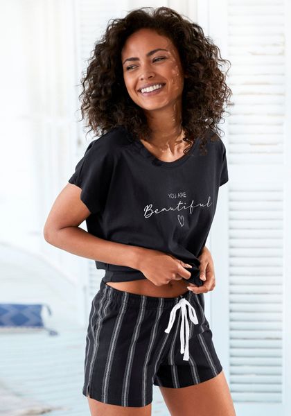 Vivance Dreams Shorty 2 Stk. tlg., mit Frontdruck günstig online kaufen