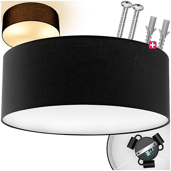 tectake Deckenleuchten Deckenleuchte, Elegante, runde Deckenleuchte günstig online kaufen