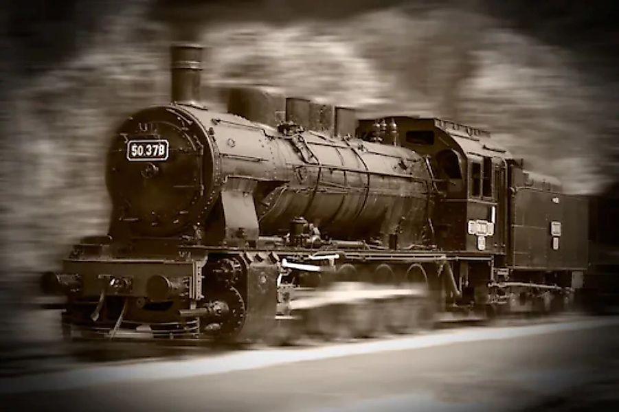 Papermoon Fototapete »Steam Locomotive« günstig online kaufen