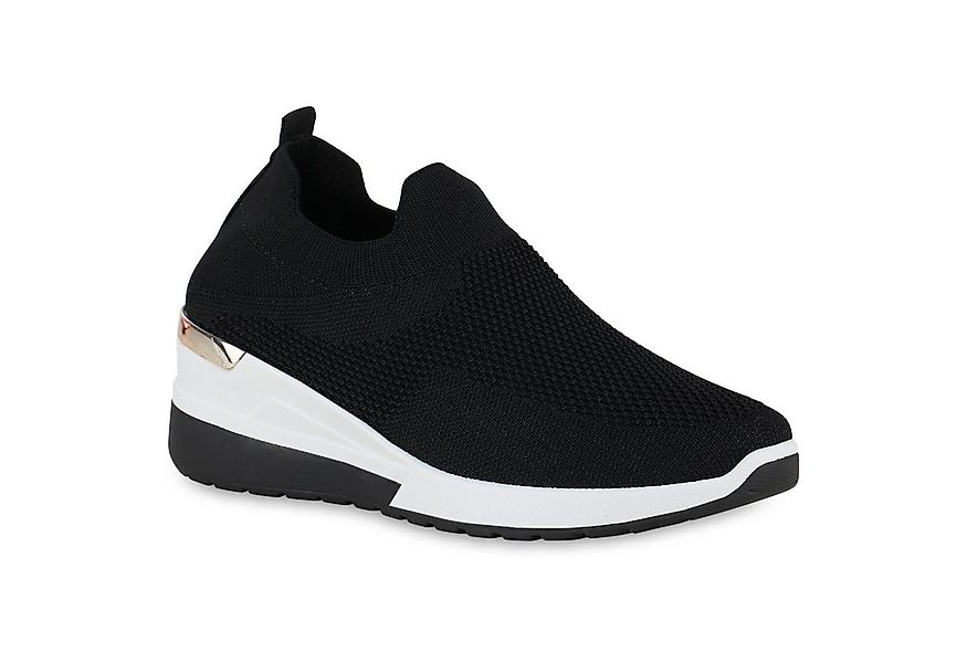 VAN HILL 840257 Laufschuh Damen Sportschuhe Slip Ons Keilabsatz Sportliche günstig online kaufen