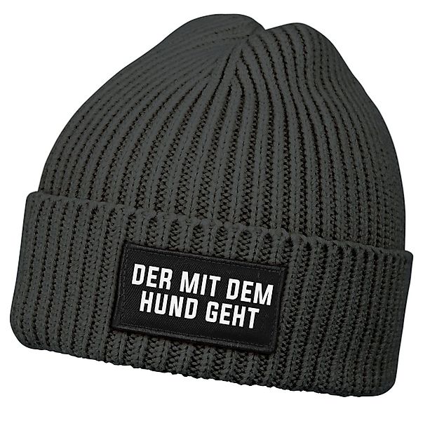 MoonWorks Strickmütze Herren Beanie mit Patch Strickmütze mit Spruch Der mi günstig online kaufen