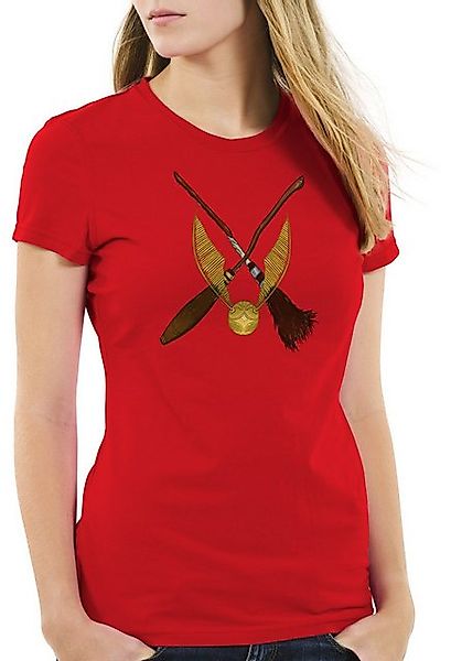 style3 T-Shirt Goldener Schnatz turnier sport besen harry quidditch potter günstig online kaufen