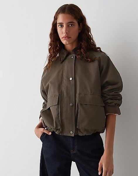 OPUS Outdoorjacke HAMINE mit Cordbesätzen ausgestellt geschnitten, Umlegekr günstig online kaufen