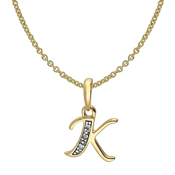 trendor Kette mit Anhänger Buchstaben-Anhänger K günstig online kaufen