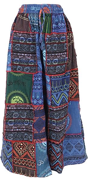 Guru-Shop Relaxhose Bequeme Palazzohose, weite Patchwork.. günstig online kaufen