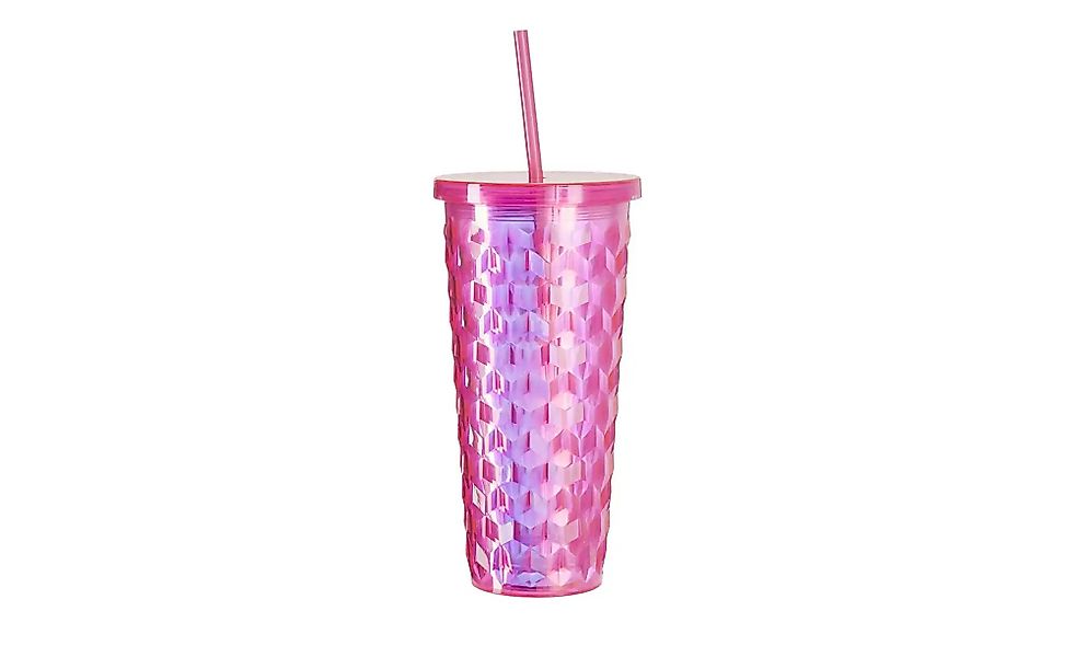 KHG Trinkbecher   ¦ rosa/pink ¦ Kunststoff ¦ Maße (cm): B: 6,5 H: 20,5 T: 1 günstig online kaufen
