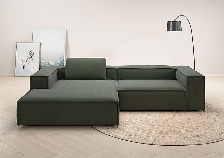 Home affaire Ecksofa "Watertown, modernes XXL L-Form, 306 cm breit" Großzüg günstig online kaufen
