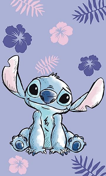 Lilo & Stitch Handtücher Lilo und Stitch Purple Handtuch, Gesichtstuch 30x5 günstig online kaufen