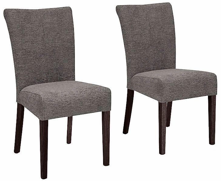 Home affaire Esszimmerstuhl "Queen" (Set) 2 Stk. Softstruktur Beine aus mas günstig online kaufen