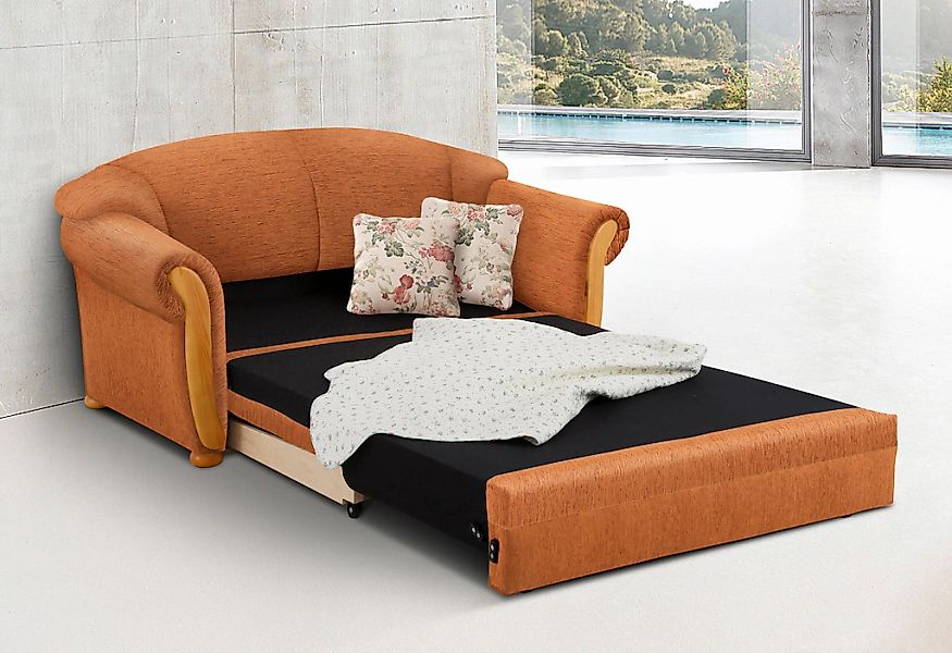 Home affaire 2-Sitzer "Milano, Schlafsofa im Landhaus-Stil, bequem, Liegefl günstig online kaufen