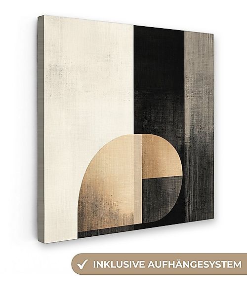 OneMillionCanvasses® Leinwandbild Formen - Modern - Schwarz, Fotodruck (1 S günstig online kaufen