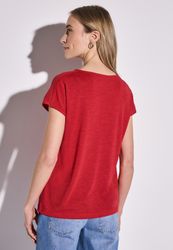 STREET ONE T-Shirt mit Spitzendetail günstig online kaufen