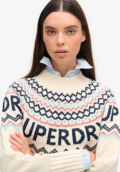 Superdry  Pullover Pull motif jacquard femme günstig online kaufen
