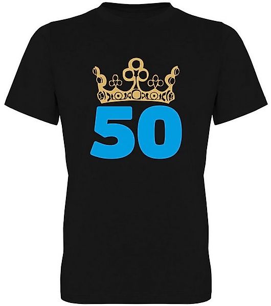 G-graphics T-Shirt 50 – mit Krone Herren T-Shirt, zum 50ten Geburtstag, mit günstig online kaufen