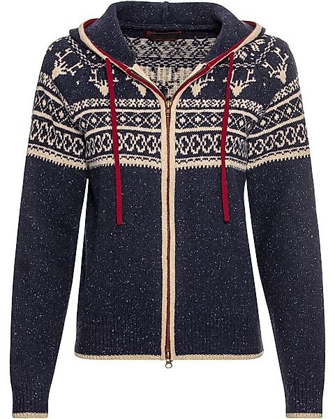 Reitmayer Strickjacke Jacquard-Zipp-Strickjacke günstig online kaufen