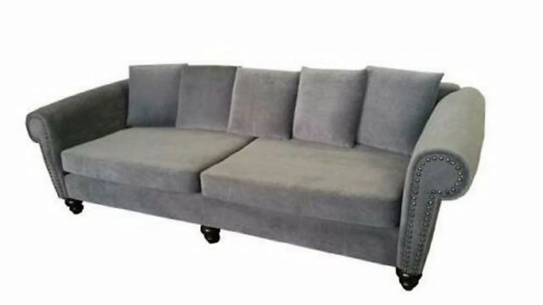 JVmoebel 4-Sitzer XXL BIG Sofa Couch Chesterfield Polster Textil Stoff 250c günstig online kaufen
