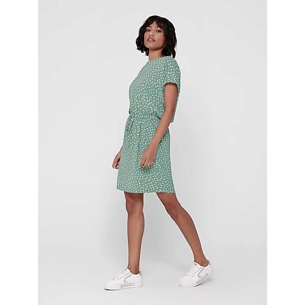 Only Mariana Myrina Det Woven Kurzes Kleid 36 Chinois Green / Aop Big Karo günstig online kaufen