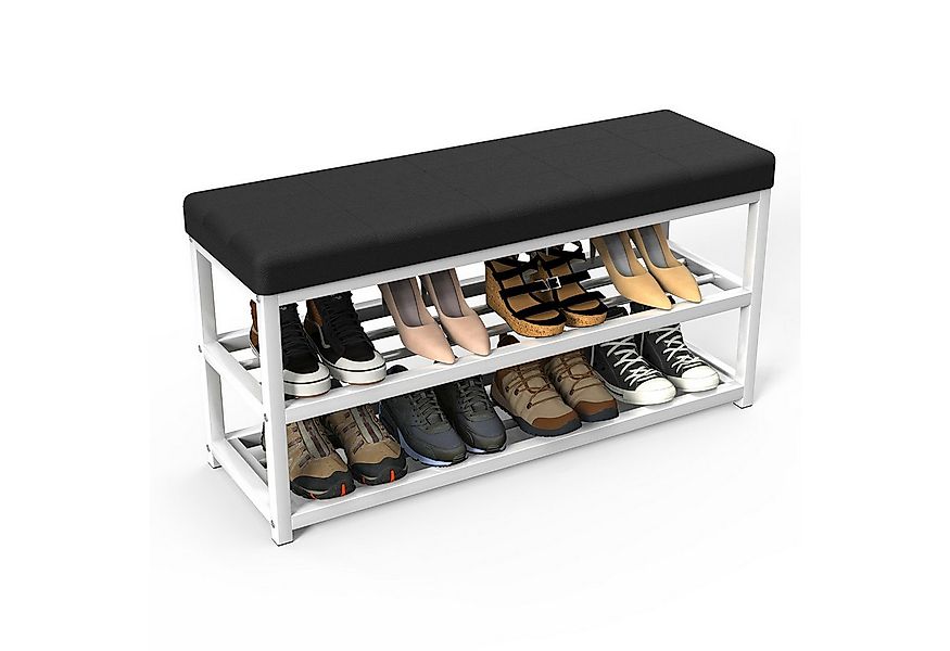 oyajia Schuhbank Moderne Schuhbank 90x45x30cm, mit 2 Einlegeböden Sitzbank günstig online kaufen