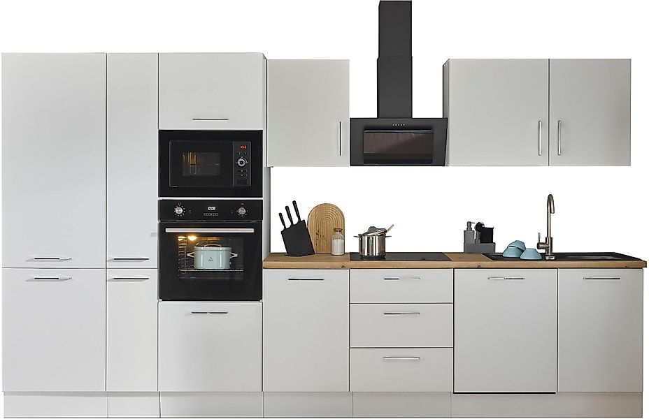 BASIC by Balculina Küchenzeile "Turin", Breite 370 cm, wahlweise mit E-Gerä günstig online kaufen