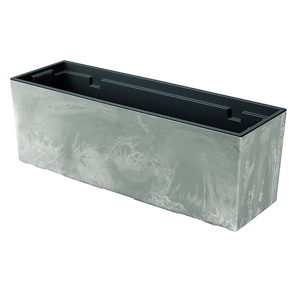 Prosperplast Blumenkasten Urbi Case Beton Effekt 770 x 235 x 246 mm Hellgra günstig online kaufen