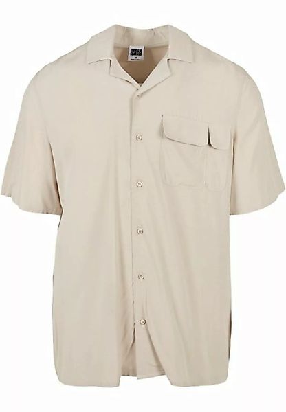 URBAN CLASSICS Langarmhemd Urban Classics Herren Viscose Camp Shirt (1-tlg) günstig online kaufen