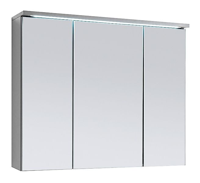 Badezimmerspiegelschrank TWO, B 80 cm, Titanfarben, günstig online kaufen