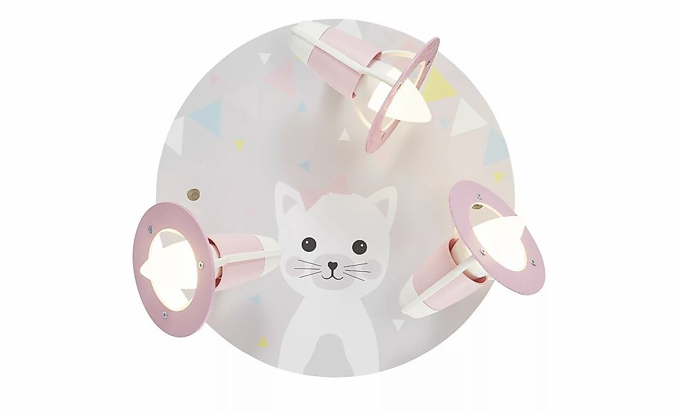 Uups Deckenleuchte  3-flammig  Miau ¦ grau ¦ Maße (cm): H: 20  Ø: 30 Lampen günstig online kaufen