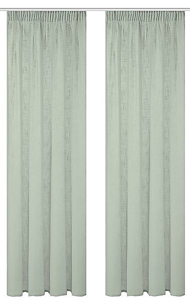 Home Basics Vorhang Softy 2Er Set Kombibandschal 245 x 140 cm 2x Fertigscha günstig online kaufen