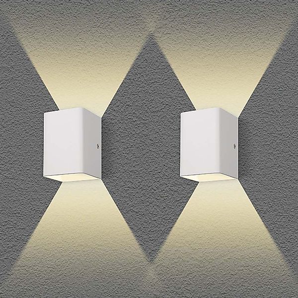 Jibenhome LED Flutlichtstrahler Up-Down-Wandleuchte 10 X günstig online kaufen