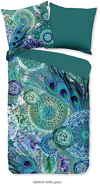 hip Wendebettwäsche »Kari«, Mako-Satin, 135x200, Reißverschluss, Wendeoptik günstig online kaufen